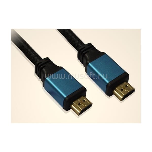 WIRETEK kábel HDMI Összekötő 3m, Male/Male, v2.0, Fém csatlakozó