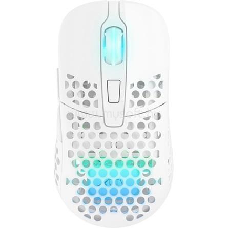 XTRFY M42W RGB optikai USB / vezeték nélküli gamer egér (fehér)