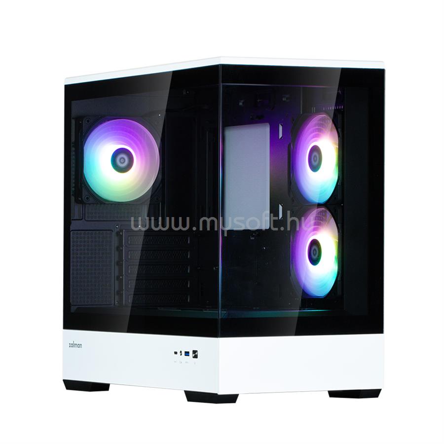 ZALMAN P30 BW fekete (táp nélküli) ablakos mATX ház