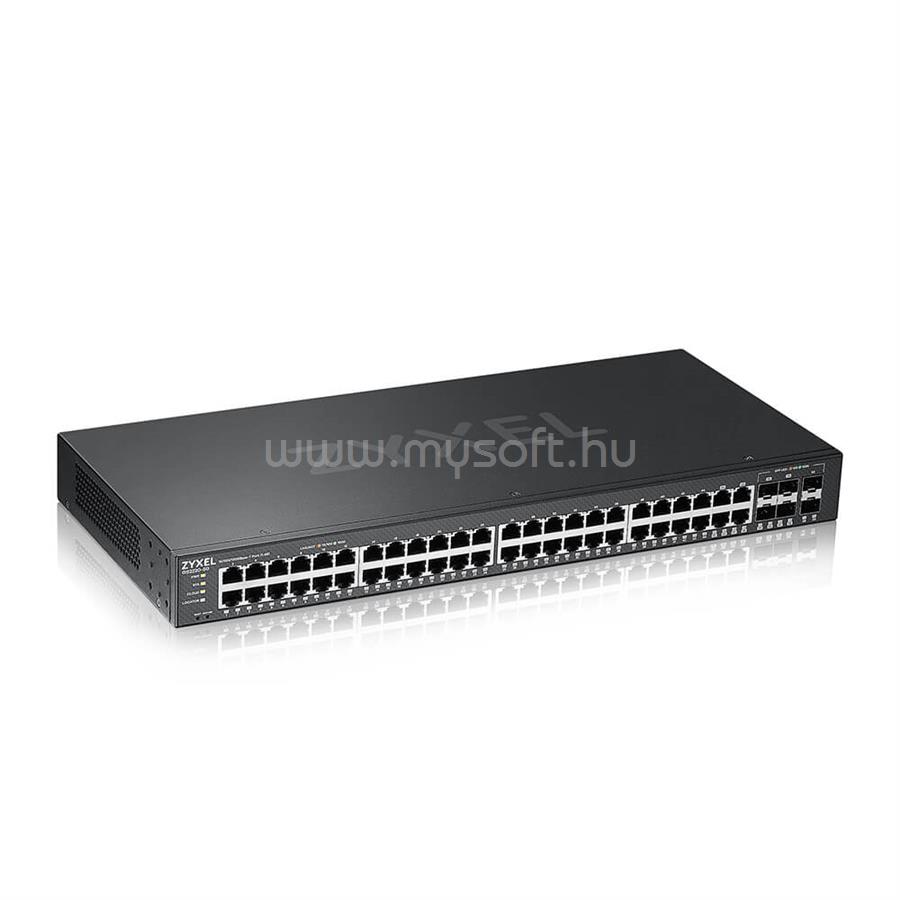 ZYXEL GS2220-50-EU0101F Switch 44x1000Mbps + 4xGigabit kombó SFP + 2xGigabit SFP, Menedzselhető Rackes